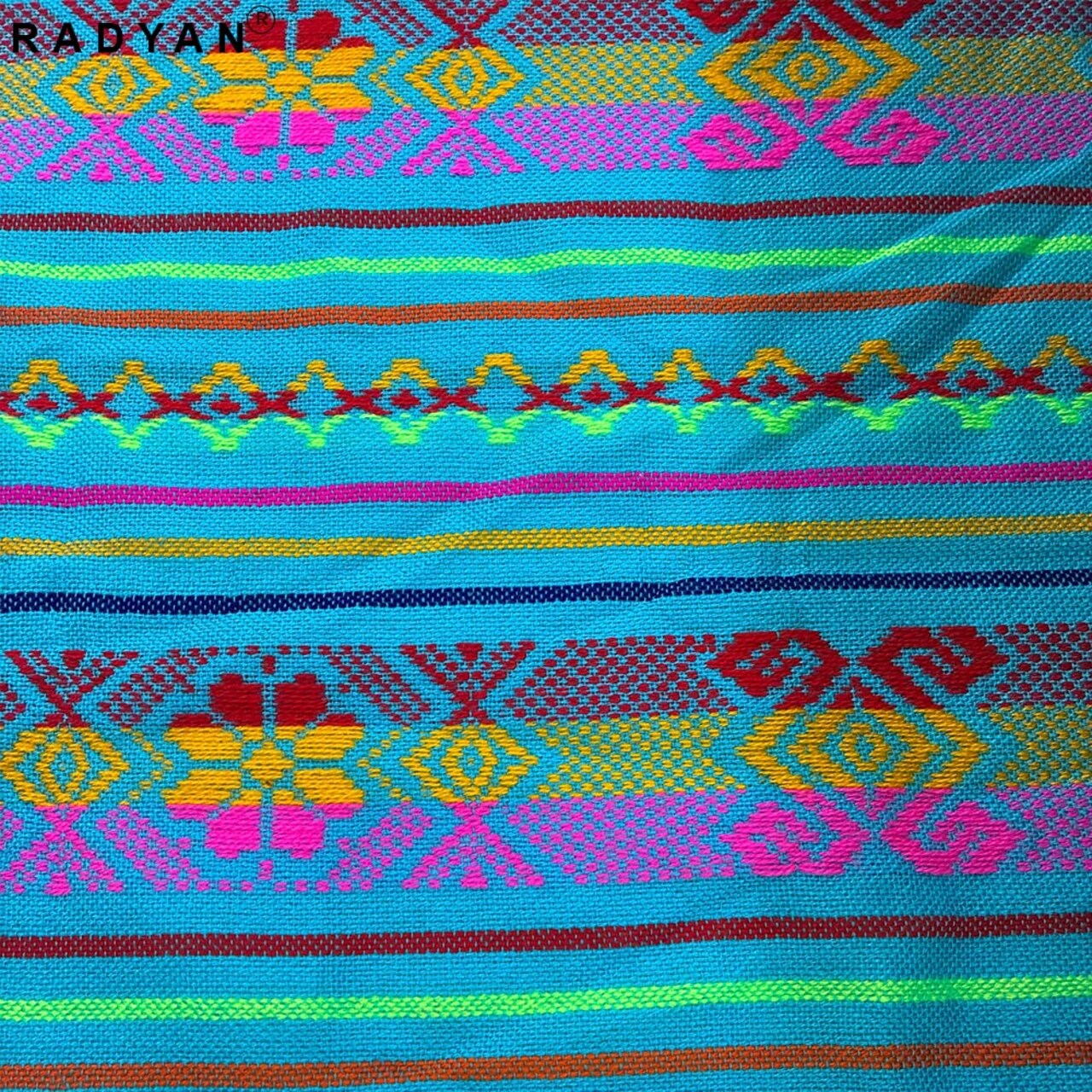1 Yard Zapata Tri-Color Striped Fabric 100% Acrylic for Apparel and Crafts 30 Inch Width